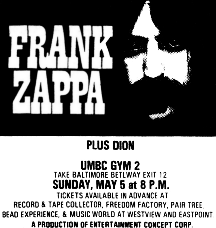 05/05/1974Gymnasium @ UMBC, Catonsville, MD